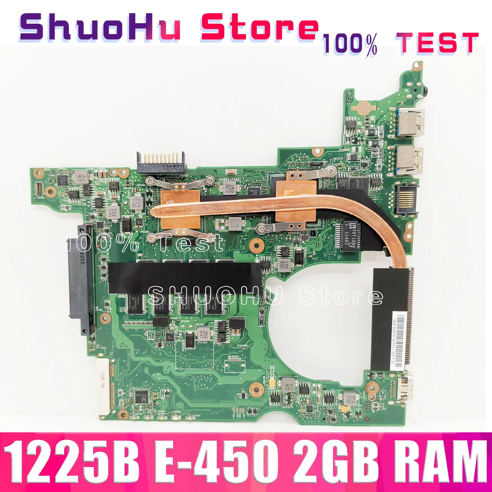 

Материнская плата KEFU для ноутбука ASUS 1225B, протестированная на 100% рабочая оригинальная материнская плата с памятью 2 Гб