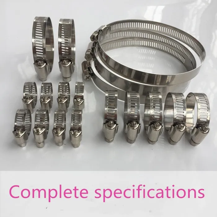 

Free shipping 10pcs Stainless Steel Adjustable Drive Hose Clamp Fuel Line Worm Size Clip Hoop Hose Clamp Hot Sale