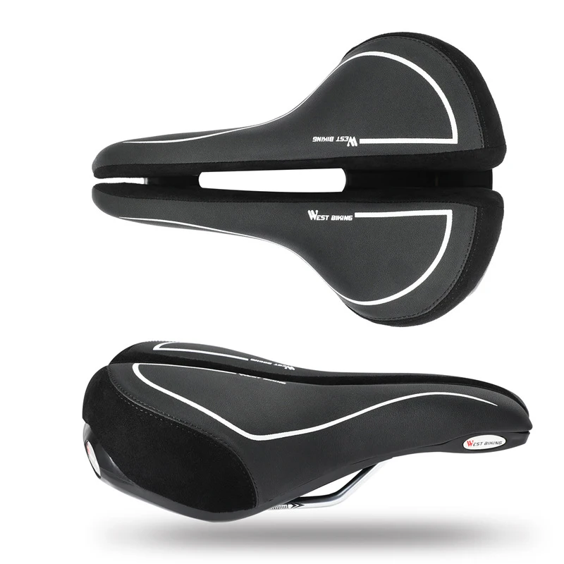 

Hollow Bicycle Saddle Mountain Bike Taillight Saddle Breathable Sponge Thickening Bike Seat Asiento Bicicleta Seat for Bicycle