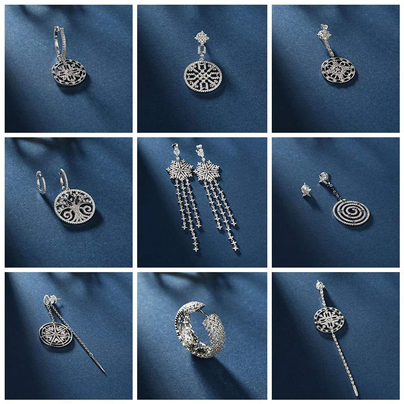 

Женские серьги-подвески из серебра 925 пробы