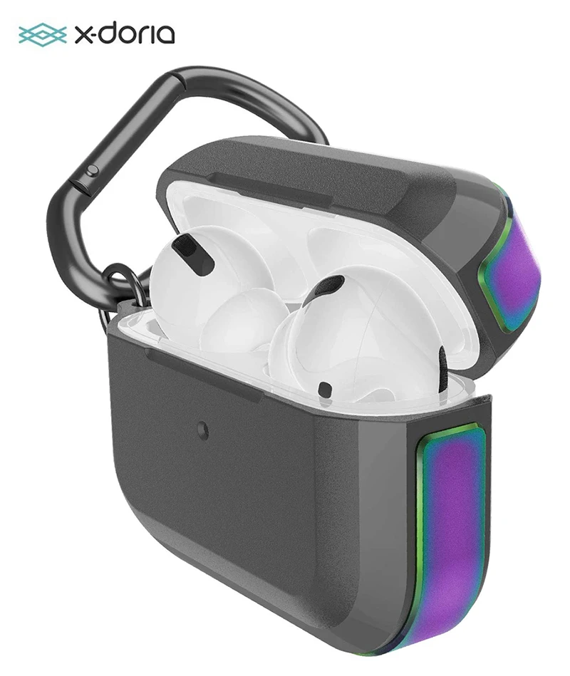 

Защитный чехол X-Doria Defense Trek для AirPods Pro, алюминиевый защитный чехол из поликарбоната, чехол для Apple AirPods Pro, чехол