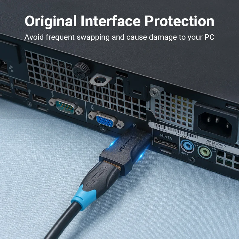 Фото Vention порт дисплея в HDMI 4K папа в DP в HDMI гнездо Аудио конвертер для ПК проектор ТВ дисплей порт в HDMI адаптер №5