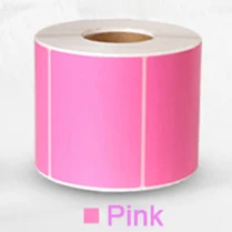 70x50mm pink 960 шт/рулон 70x50 мм цветная наклейка пустая прямая термоэтикетка Бумага Цена этикетки канцелярские наклейки s бизнес поставки - Цвет: 70x50mm pink