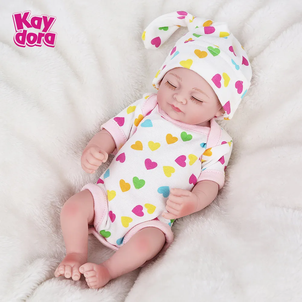 Girl Полностью Силиконовые Детские Мини-куклы Reborn, 10 дюймов, 25 см, Bebe Alive, Детские Игрушки для ванны, реалистичные игрушки Menina для малышей, реалистичные игрушки для игр, подарок - Цвет: Girl