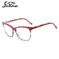 sasamia anti blue lady glasses frame optical myopia women eyeglasses frame rectangle spectacles frames transparent lens acetate