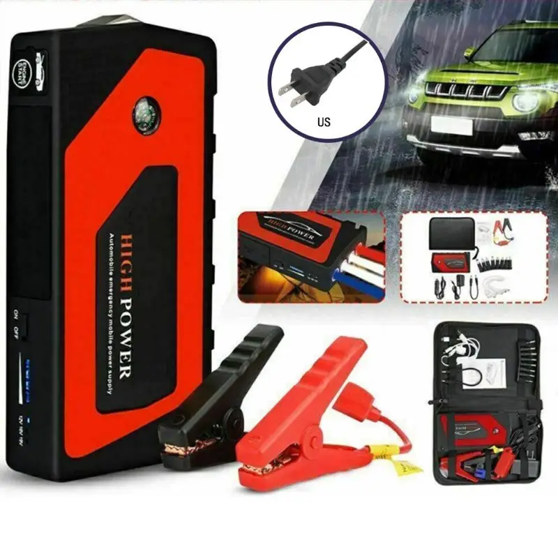 

12V Automobile Emergency Start Car Jump Starter Portable USB Power Bank Voltage Regulation Overcharge Protection Battery