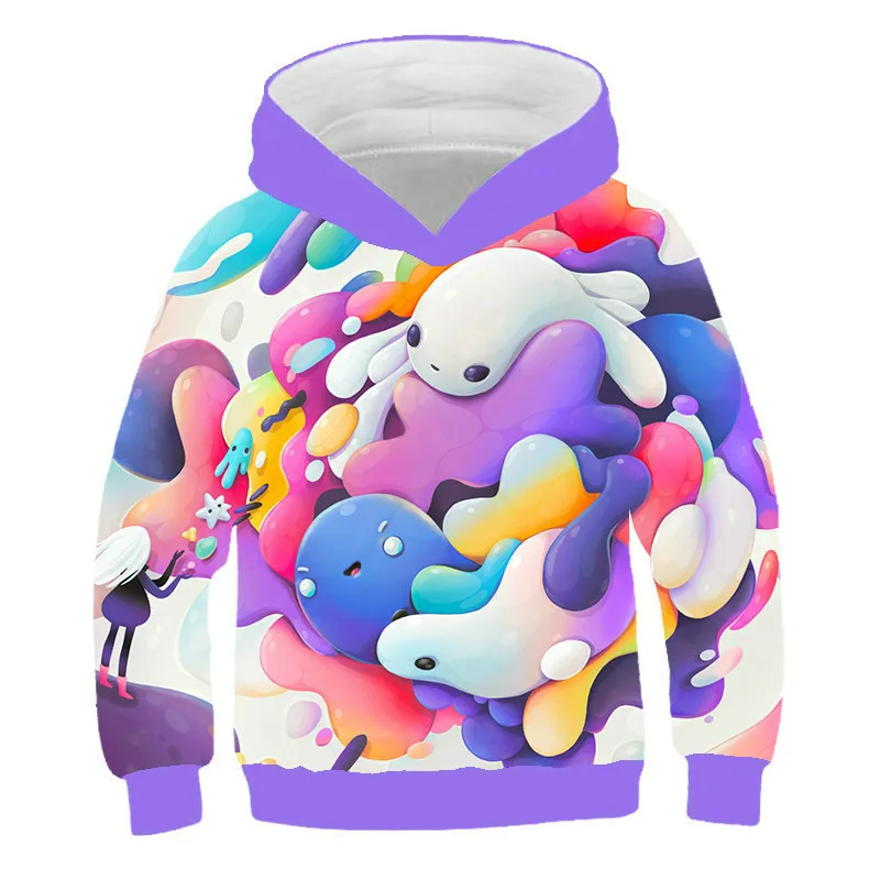 

Cartoon children's Hoodie, boys and girls fashion leisure 3D animation design spring and autumn novel comfortable shirt, 2021