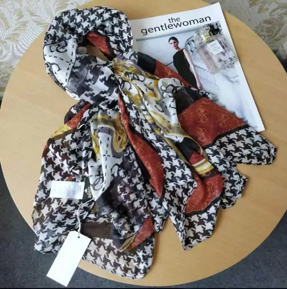 niemieckich marka odzieżowa dla kobiet wysokiej jakości szalik szaliki damskie, lato moda szaliki - Цвет: 64