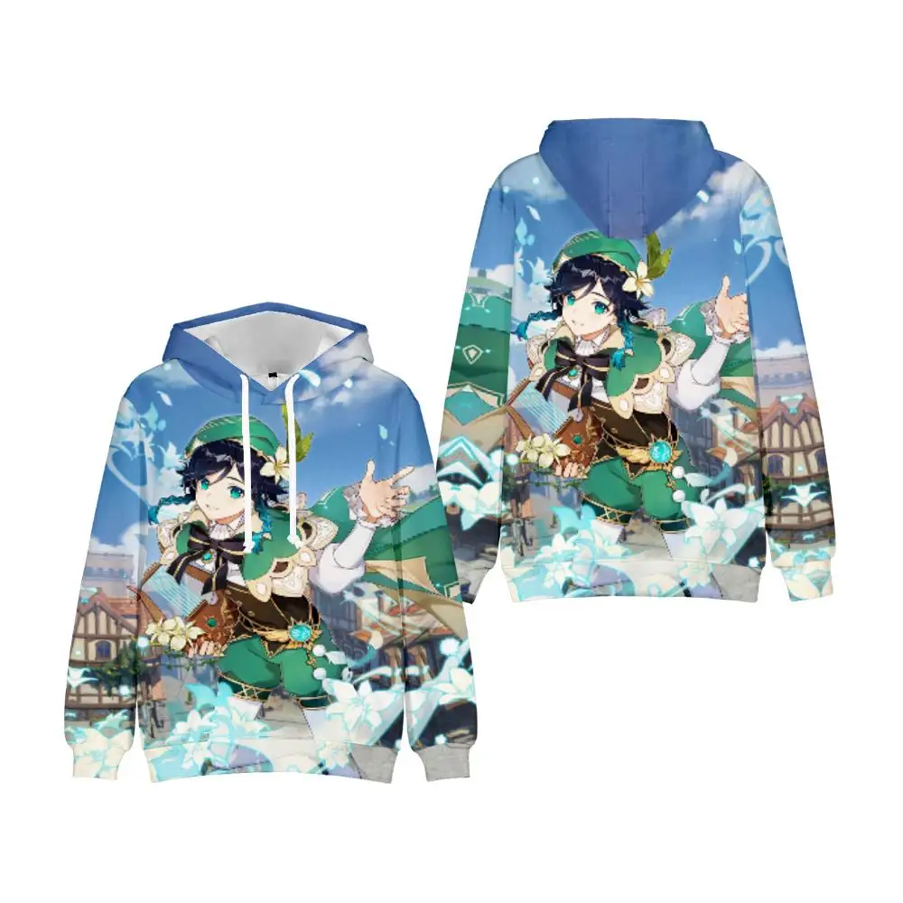 

Новое поступление 2021, крутые толстовки Genshin Impact 3D для мужчин и женщин, Спортивная толстовка с капюшоном в стиле хип-хоп