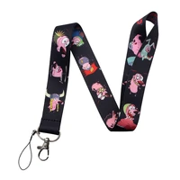 fd0323 dogs anime mobile phone belt keychain cheetah badge camera usb keychain lanyard neck strap