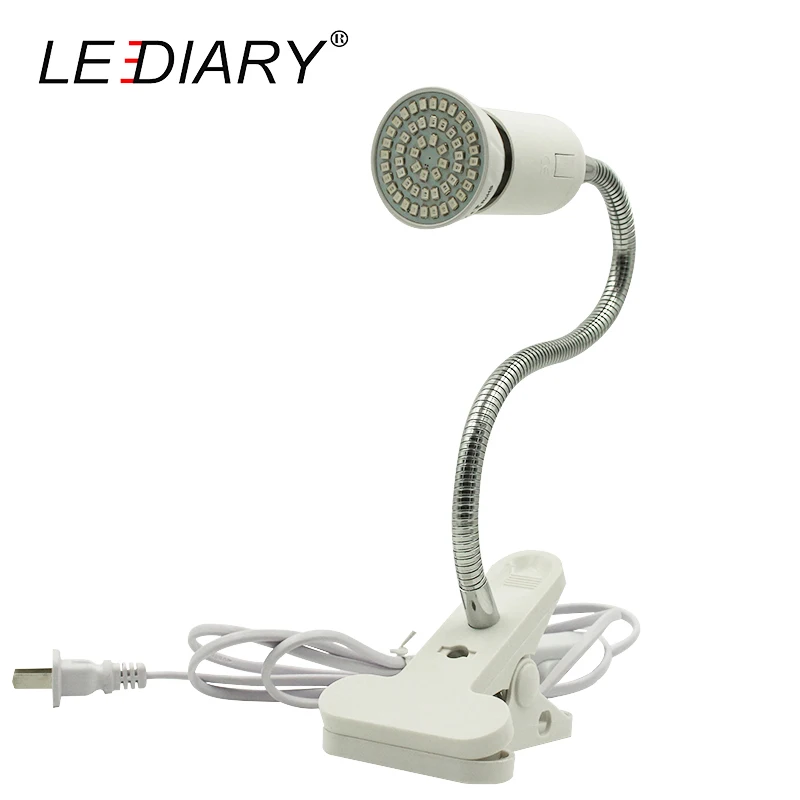 Гибкий Светильник ZMISHIBO для выращивания растений 220 В с зажимом E27 3 Вт