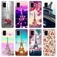 Paris Eiffel Tower Soft Case for Samsung Galaxy A12 A02 A03S A21S A22 A32 A52 A72 A82 Quantum S21 Plus Ultra M32 M12 Cover