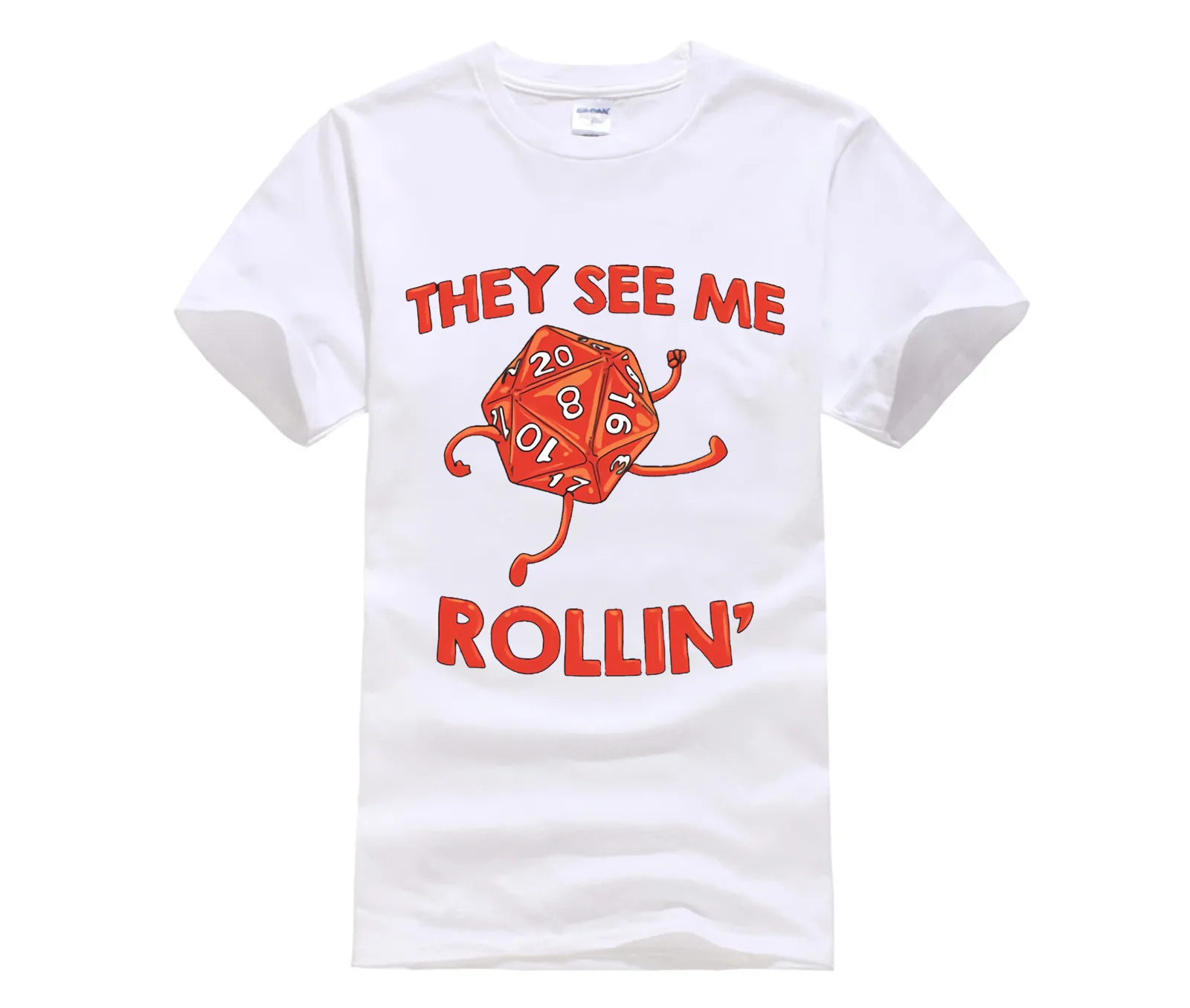 Trendy Creative Graphic T-shirt Top They See Me Rollin' tshirt men |
