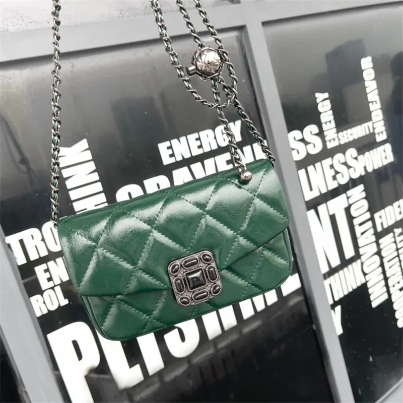 

trending Luxury handbags designer chainbag top quality purse square crossbody flap shoulder bags High quality genuine leather