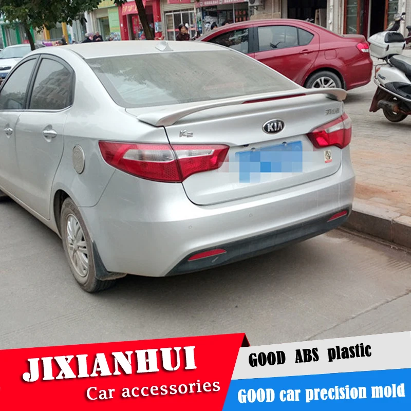 Спойлер для Rio K2 2011 2015 Kia спойлер JSDD из АБС пластика заднее крыло автомобиля