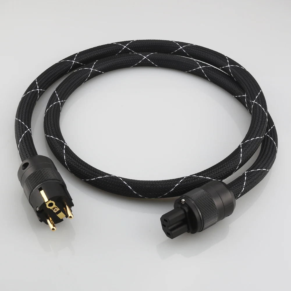 Высококачественный шнур питания P102 + DW10 8N силовой кабель из чистой меди для
