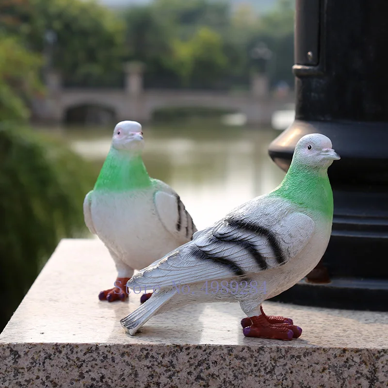 Nordic Creative Resin pigeon garden Decorative ornaments outdoor balcony Simulated animal bird Home Decoration figurines | Дом и сад