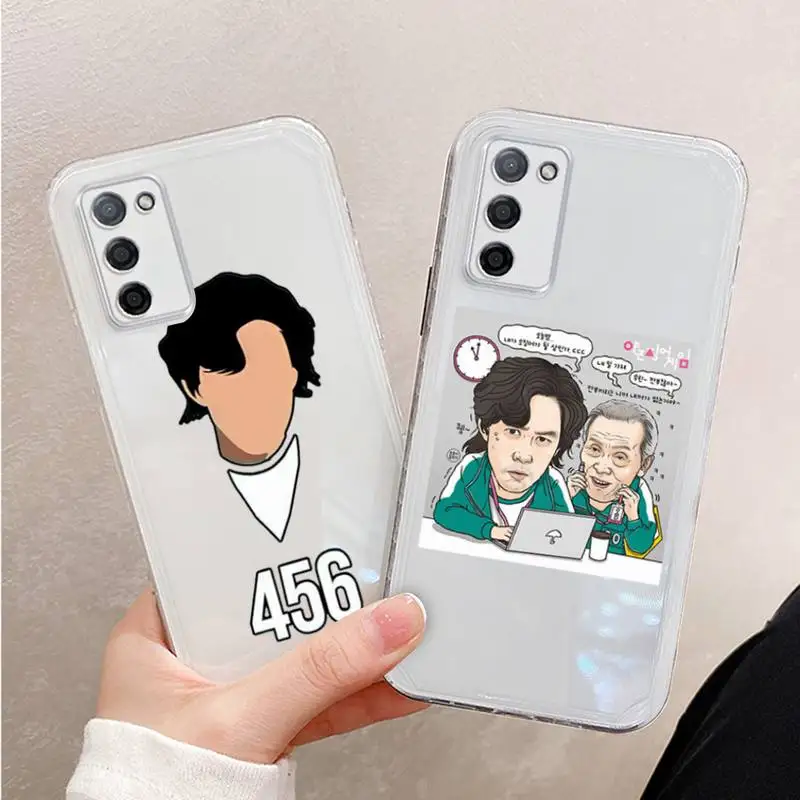 

Squid Game 456 Round Six Phone Case For Xiaomi Mi 11 Ultra Lite 10 Redmi Note 9 8 7 9a K30S K40 Pro Transparent Coque