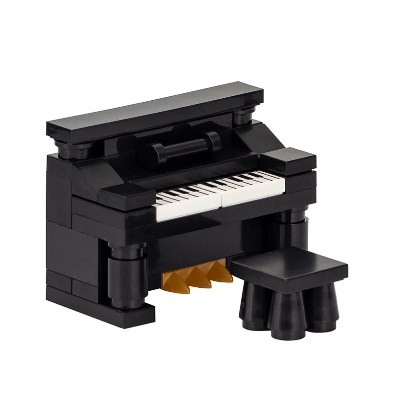 Строительные блоки MOC для мини-пианино серия город сделай сам сцена кирпичи