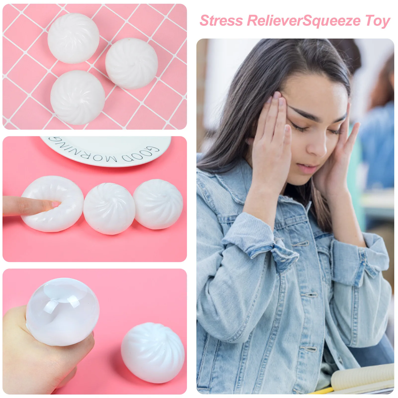 

The Whole Person Toy Decompression Pinch Music Vent Decompression Simulation Steamed Buns best service