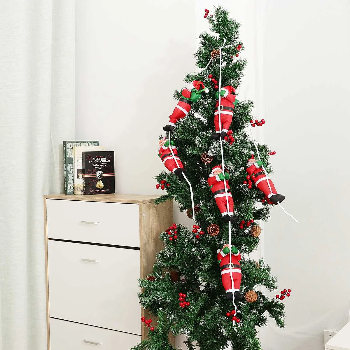 Веревка для скалолазания лестница Санта-Клаус рождественские украшения