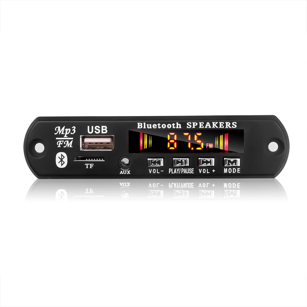 Kebidumei 12 в MP3 плеер беспроводной цветной экран Bluetooth декодер плата аудио USB TF FM радио