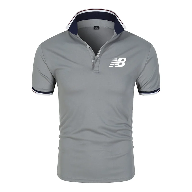 

Top Quality 2020 New Solid Color Mens Polos Shirts 100% Cotton Short Sleeve Casual Polos Hommes Fashion Summer Lapel Male tops