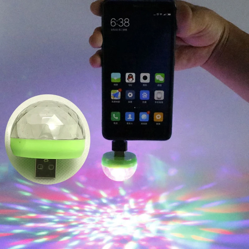 Декоративная светодиодсветильник лампа для автомобиля RGB-лампа с USB-разъемом