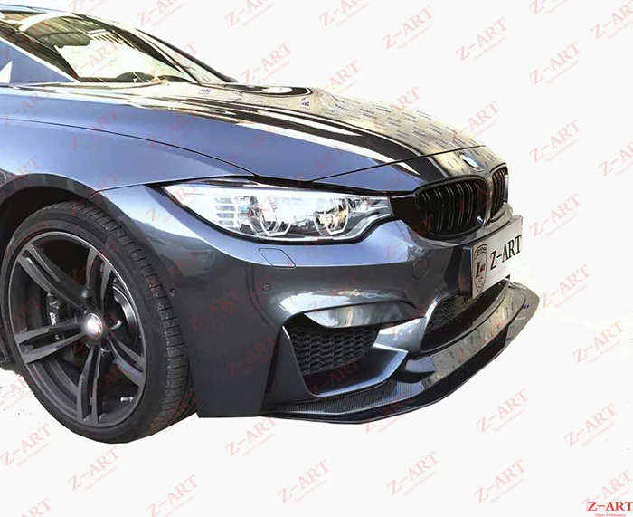 Z-ART для M4 GTS углеродное волокно спереди губ M3 передний спойлер F80 передней губы F82