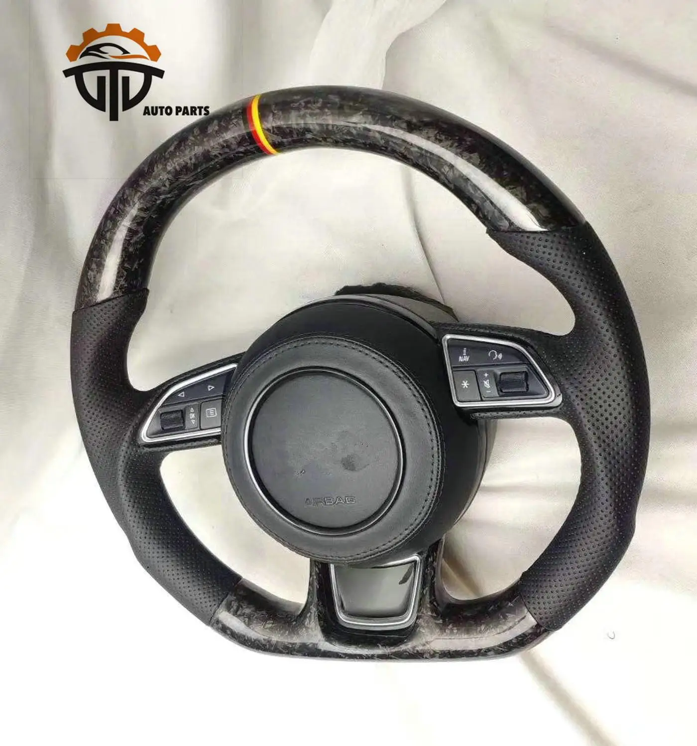 Автомобильное Кованое рулевое колесо из углеродного волокна для Audi A6 (без