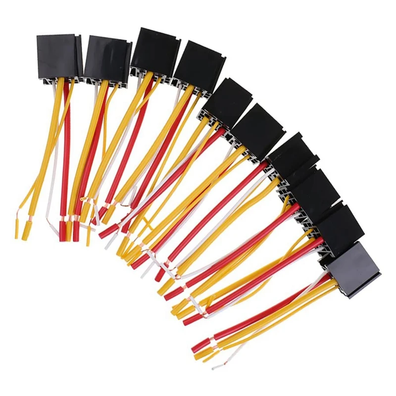 10 шт. автомобильные грузовик 4 Pin 12V 80 Ампер SPDT реле проводов разъем - купить по