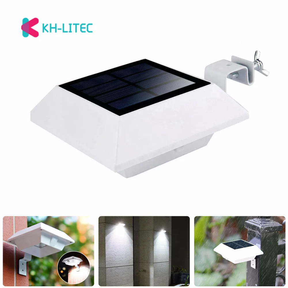 Фонарь KHLITEC на солнечной батарее с датчиком освесветильник водосточных желобов