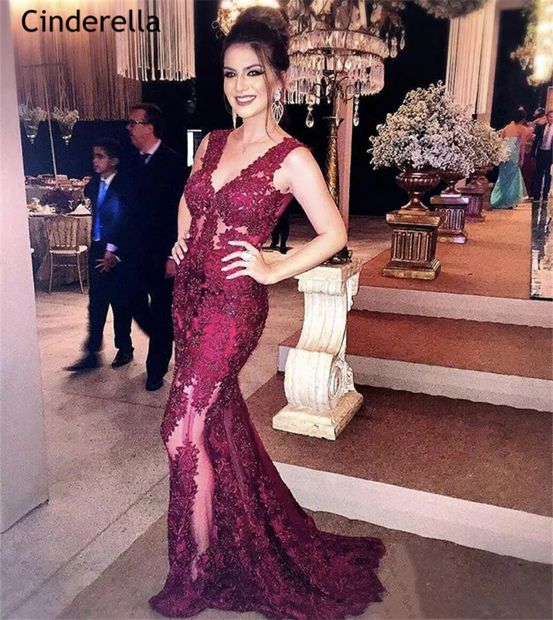 

Великолепное прозрачное вечернее платье без рукавов с V-образным вырезом и стразами из Мягкого Тюля вечерние платья