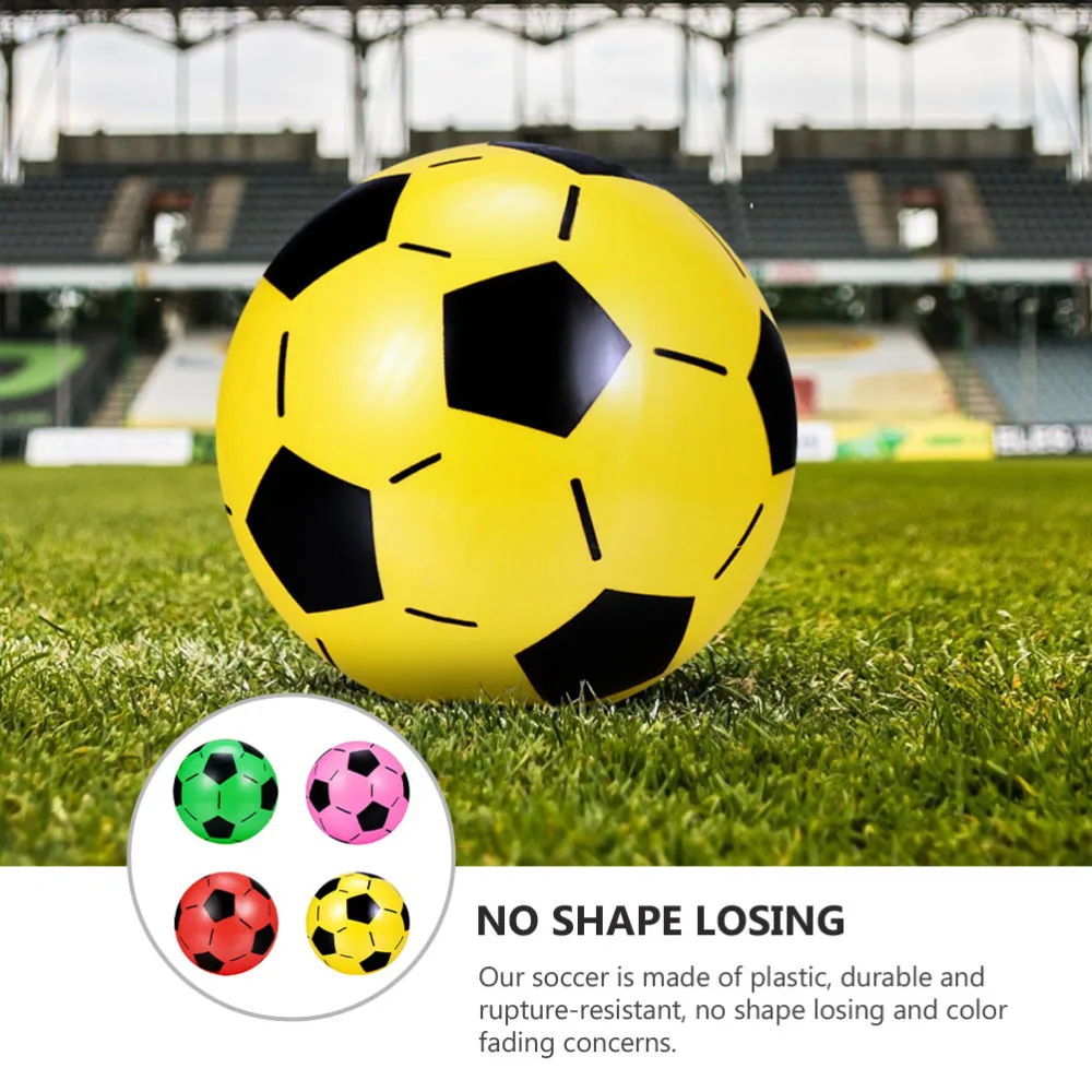 

4pcs High Bounce Outdoor Sports Soccer Balls for Playground Home School Play