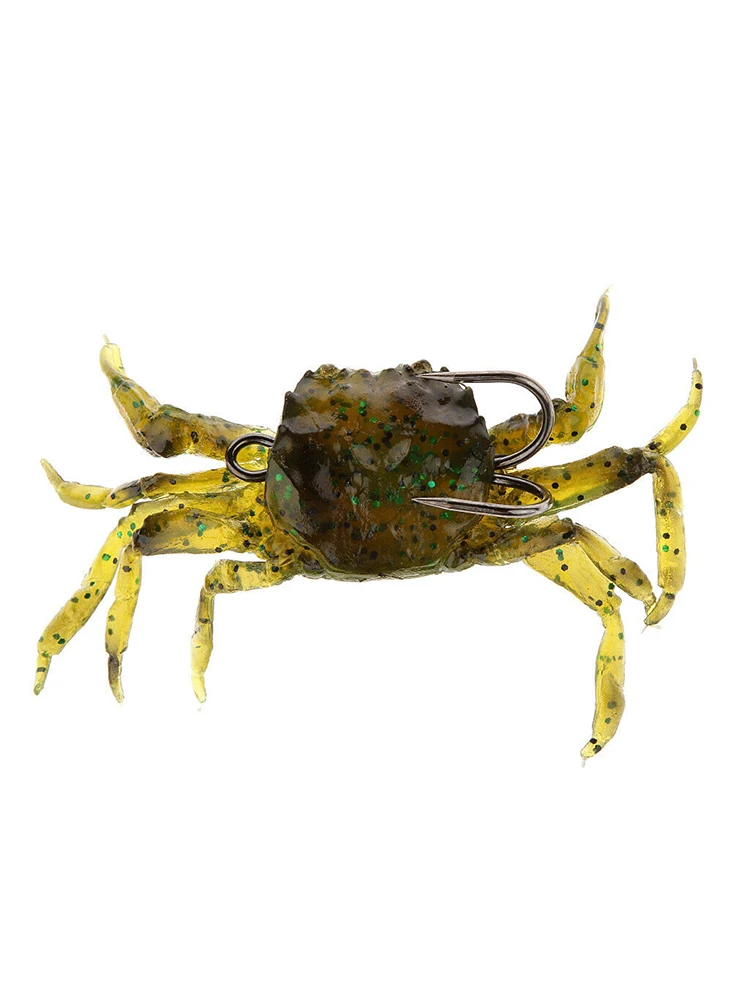 1 шт. рыболовные снасти Приманка Мягкая 3D краб моделирование морской рыбы крючок
