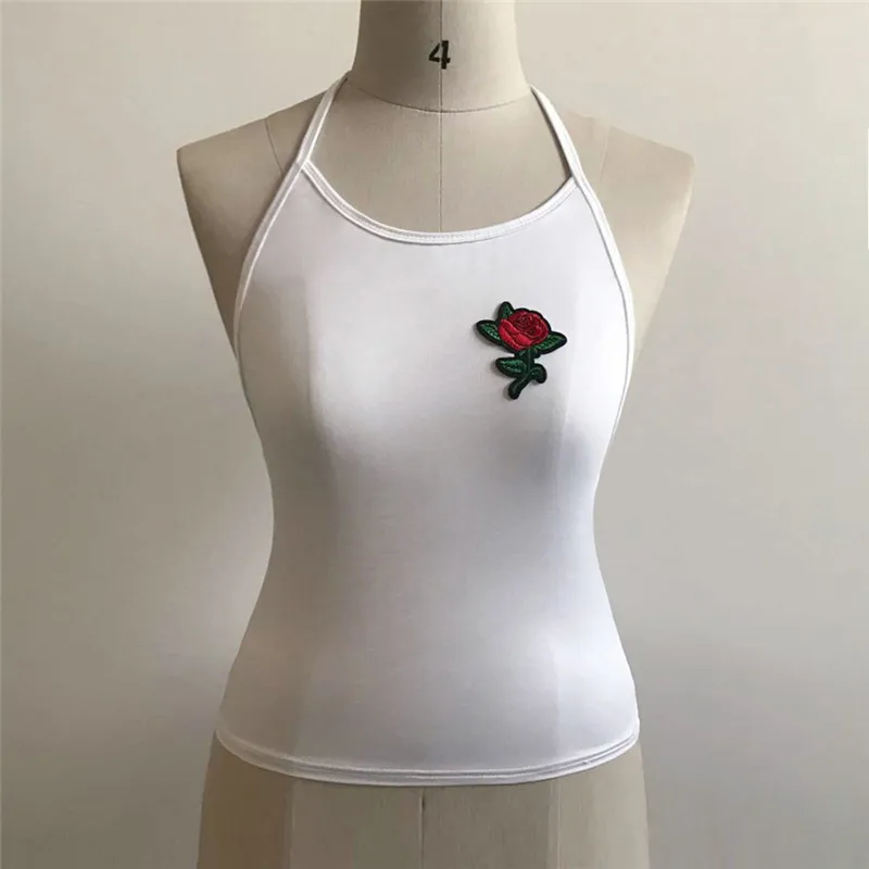 Lanshifei W0842 Brallete Fashion Underwear Lingerie Sexy Tank Top With Rings Hollow Out Crop Bra Summer Halter | Женская одежда