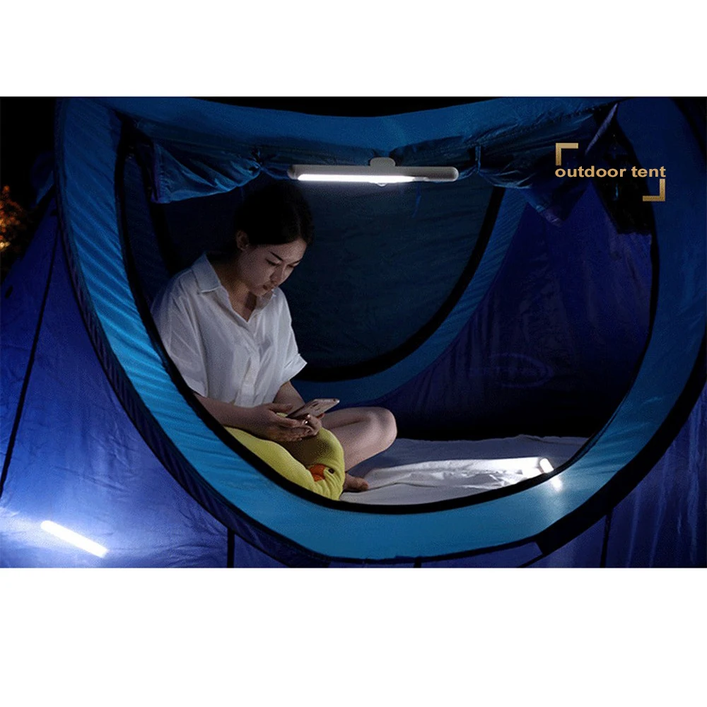 

Magnetic Table Lamp Hanging Touch LED Desk Lamp USB Rechargeable Home Cabinet Study Reading Lamp Dimming Bedside Night Light