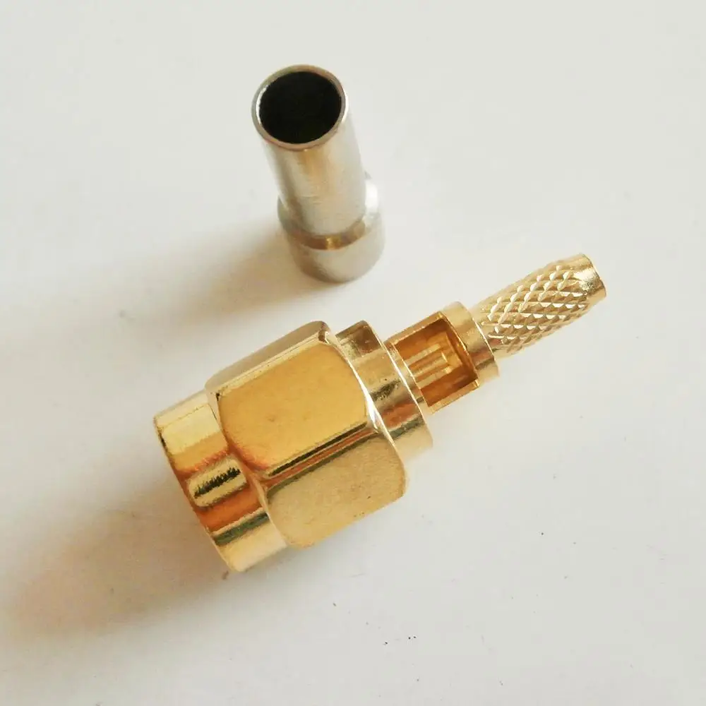 1 шт. высококачественный РЧ разъем SMA штекер для окна обжимное гнездо кабеля RG316
