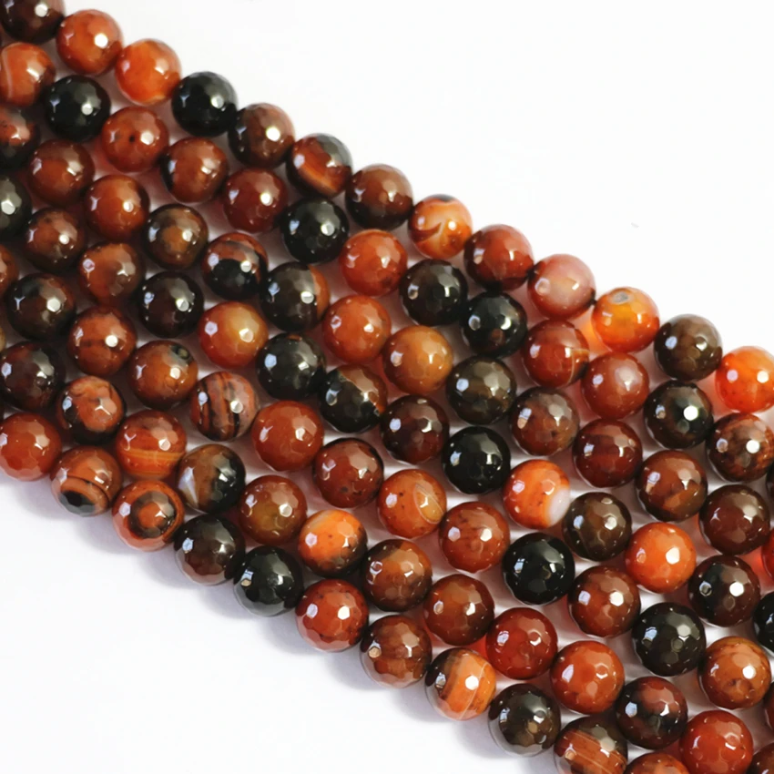 

Natural stone multicolor dream carnelian agat onyx 6mm 8mm 10mm 12mm faceted round loose beads wholesale price jewels 15inch A23