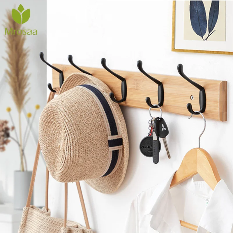 

Nordic Fashion Style Bedroom Furniture Coat Rack Clothes Hanger Hooks Living Room Closet Wooden Hat Racks Coat Hanger Wall Hook