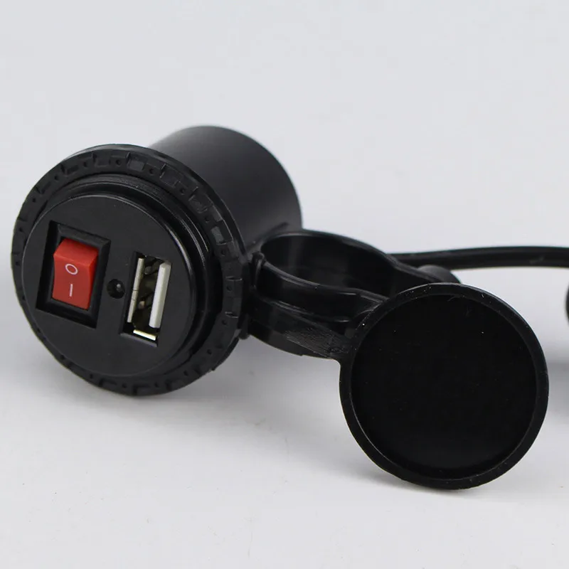 AOZBZ USB мотоцикл водонепроницаемый переключатель гнездо мотоцикла телефон зарядное устройство прикуриватель адаптер для мобильного телефона планшета MP3 MP4