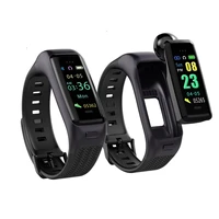 2 in 1 wireless headphone smart bracelet b03 sports fitness tracker smart wristband with heart rate monitor