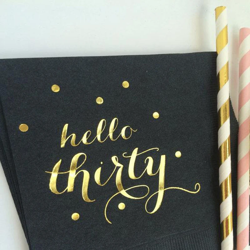 100 шт. в партии индивидуальный логотип Юбилейный детский душ день рождения