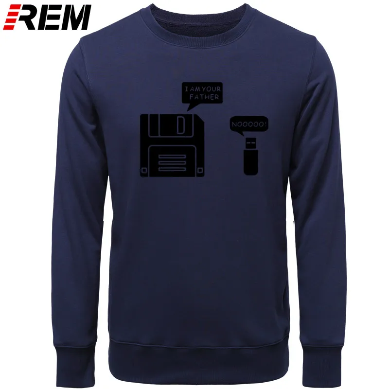 REM USB дискета я ваш отец мужские хлопковые с длинным рукавом юмором диск повседневные Camisetas Hombre мужские кофты с капюшоном, толстовки