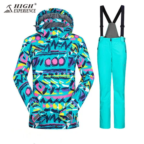 blue set Горнолыжный костюм женский,лыжный костюм женский,зимний костюм женский,сноуборд, лыжный костюм,зимняя куртка для женщин,куртка женская зимняя,горнолыжный костюм, лыжи,лыжные костюмы женские,костюм зимний женский,брючны - Цвет: blue set