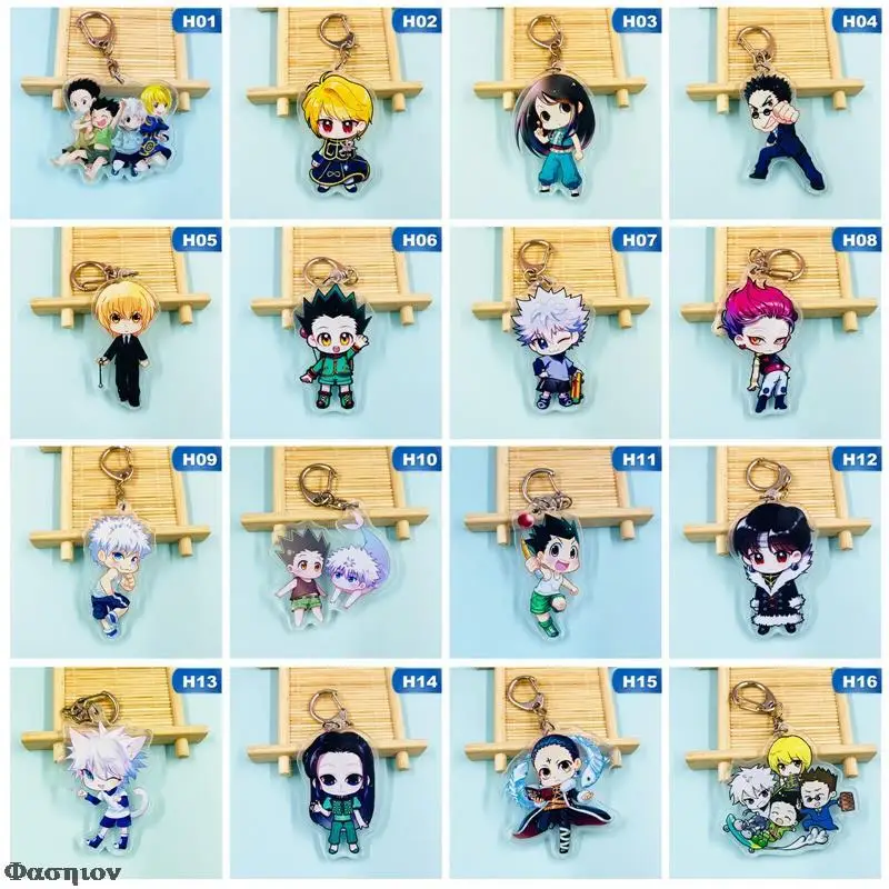 Аниме Killua Zoldyck Kurapika Key цепочки брелок косплей акриловый подвесной Новинка |