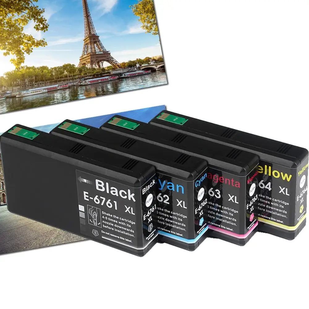 

Caidi T676 T676XL Ink Cartridges for Epson 676 676XL T6761 WorkForce Pro WP-4010 WP-4020 WP-4023 WP-4030 WP-4090 WP-4520 WP-4530