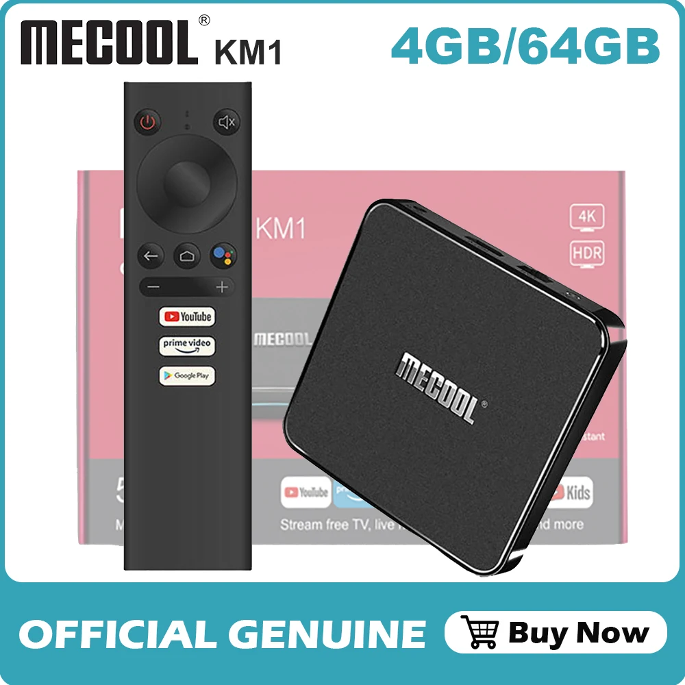 ТВ приставка Mecool KM1 Amlogic S905X3 Android 4K 4 ГБ 64 10 0|ТВ-приставки и медиаплееры| |
