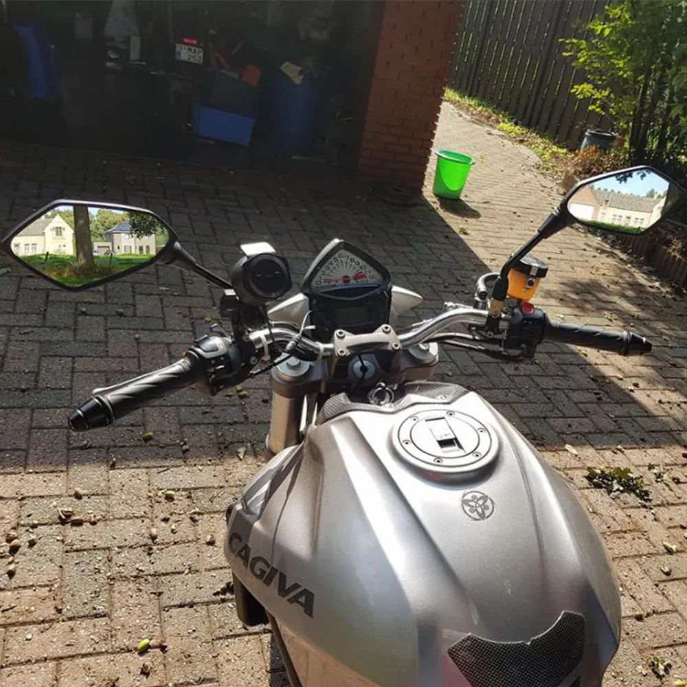 Универсальный 10 мм руль мотоцикла заднего вида боковое зеркало зеркала для Triumph