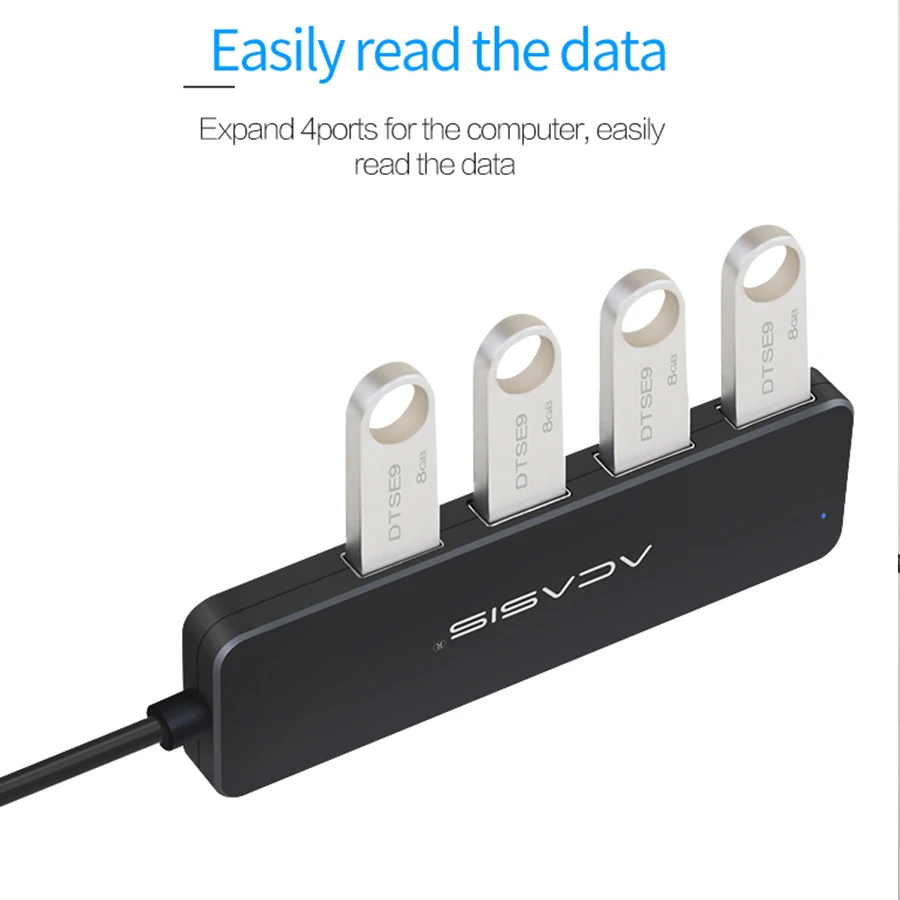 Usb-хаб 2 0 мульти usb-хаб USB Высокоскоростной разветвитель 4 порта Hab все в одном для